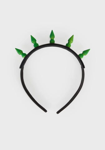 Green Spike Headband