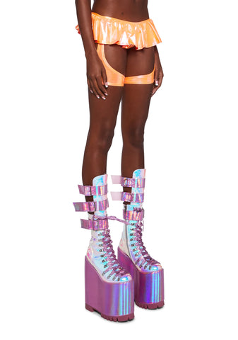 Ruffle Royale Garter Shorts