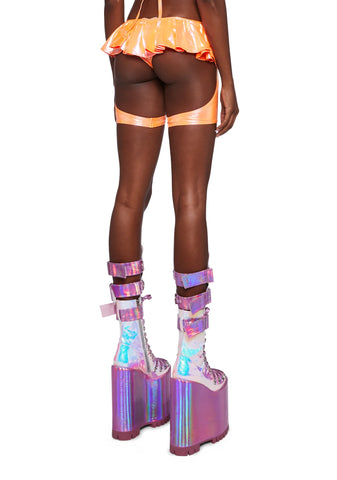 Ruffle Royale Garter Shorts