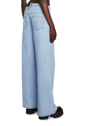 Asymmetric Baggy Jeans