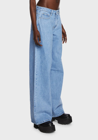 Low Rise Baggy Jeans