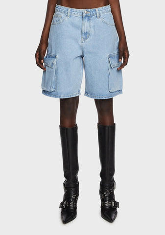 Mid Rise Bermuda Shorts