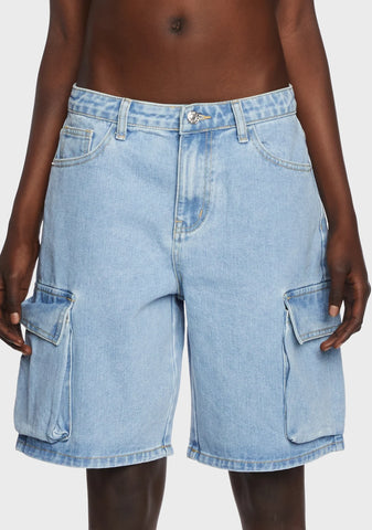 Mid Rise Bermuda Shorts