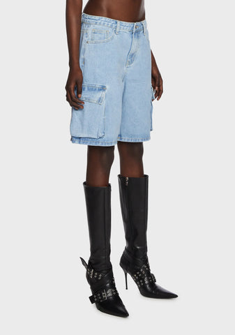 Mid Rise Bermuda Shorts