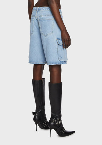 Mid Rise Bermuda Shorts