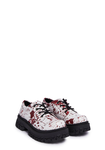 Teen Craft Oxford Shoes - Scream Queen
