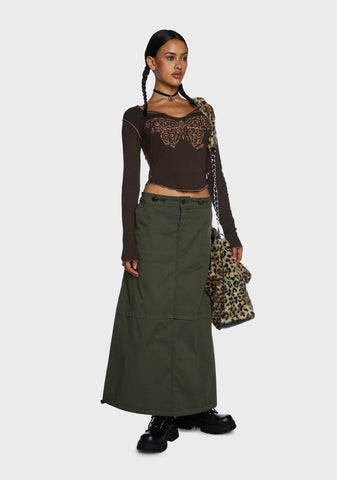 Nabi Butterfly Print Top