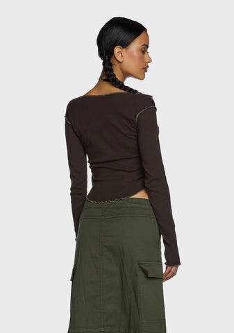 Nabi Butterfly Print Top