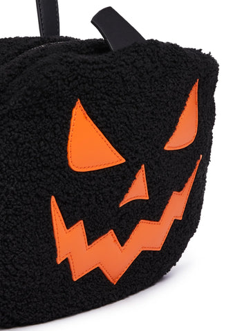 Let's Get Lit Pumpkin Backpack - Black