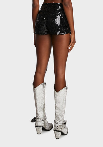 Moonlit Seduction Sequin Shorts