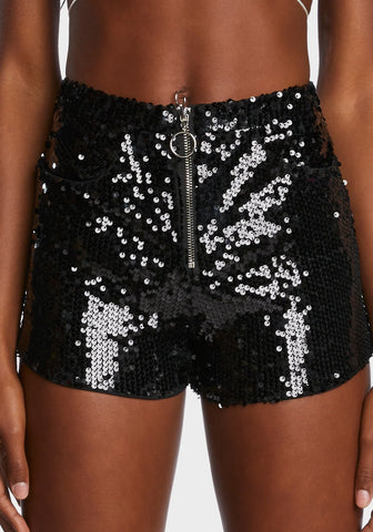 Moonlit Seduction Sequin Shorts