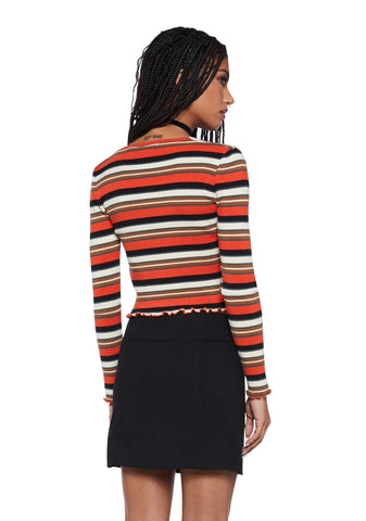 Striped 90s Cardigan