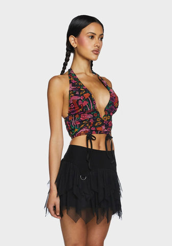 Daydreamer Floral Halter Top - Multi