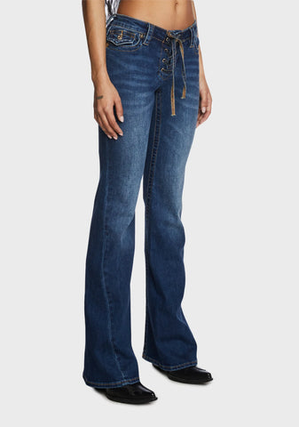 Joey Low Rise Flare Jeans