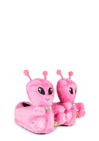 Other-Worldly Raver Alien Slippers