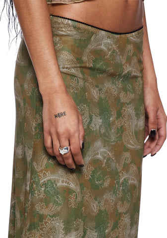 Rajhu Mesh Midi Skirt