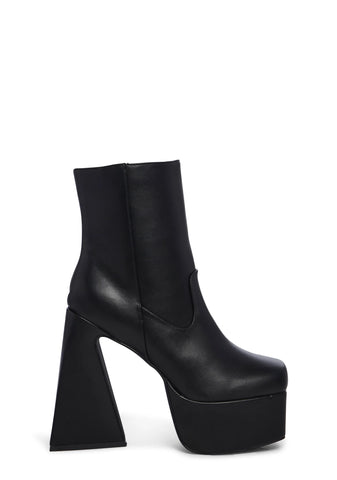 Tori Platform Boots - Black