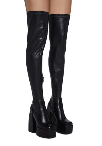 Vilma Thigh High Platform Boots