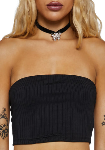 Camp Spicy Tube Top-Black