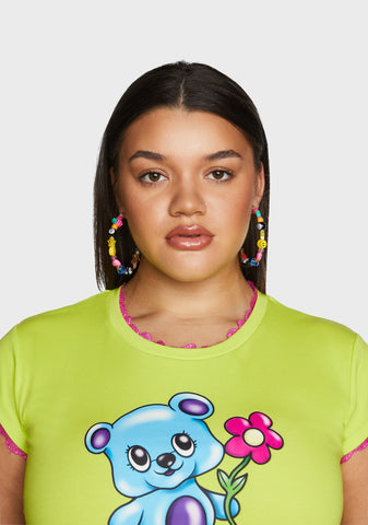 Kidding Around Hoop Earrings