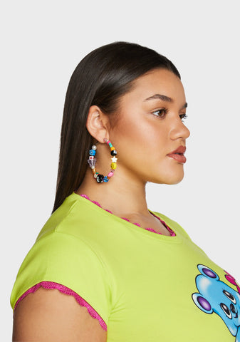 Kidding Around Hoop Earrings