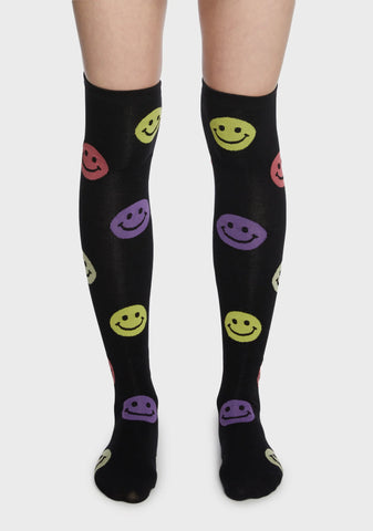 Afternoon Cartoons Thigh High Socks