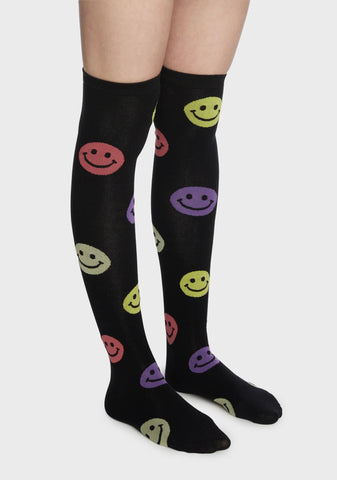 Afternoon Cartoons Thigh High Socks