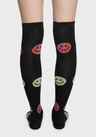 Afternoon Cartoons Thigh High Socks