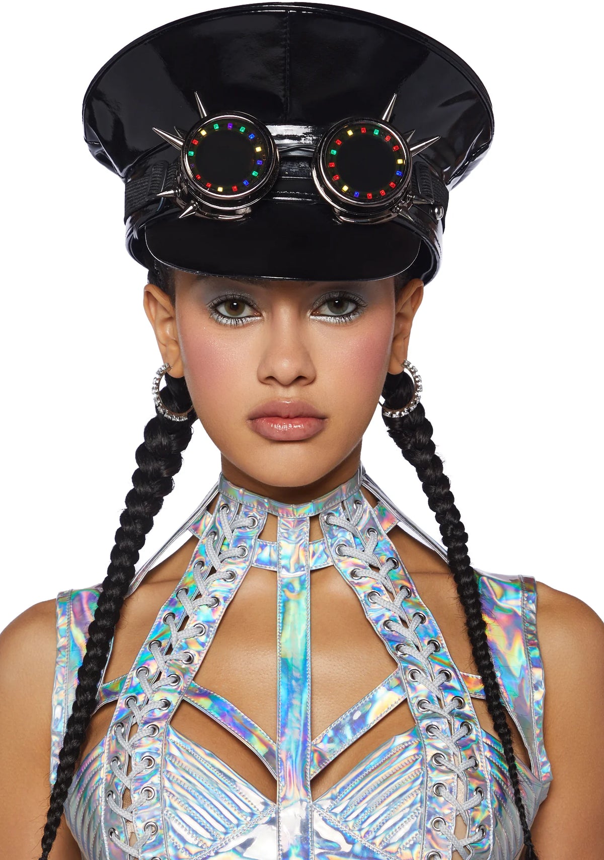 Infinite Illusion Light Up Goggle Hat - Black