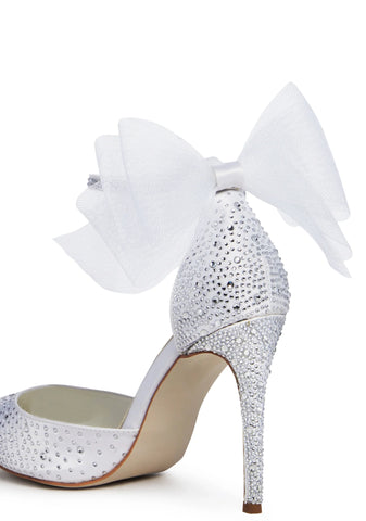 Sweetie Pointed Toe Heels - White