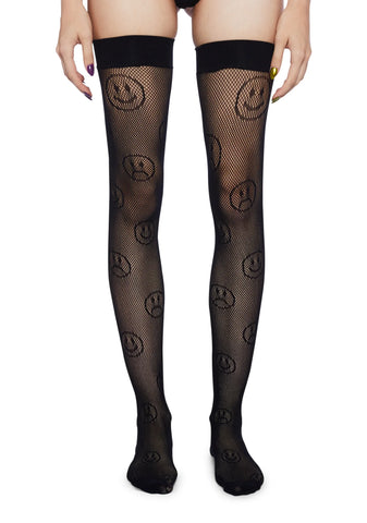 Better Days Fishnet Thigh Highs