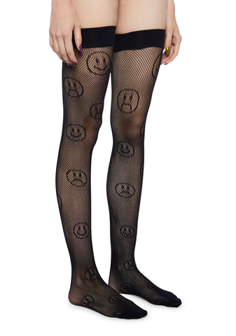 Better Days Fishnet Thigh Highs