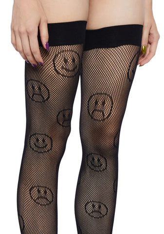 Better Days Fishnet Thigh Highs