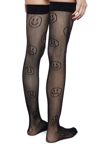 Better Days Fishnet Thigh Highs