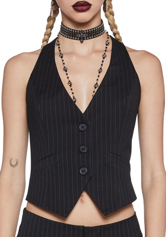 Soul Shredder Pinstripe Vest