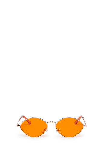Cruisin' The Block Oval Sunglasses - Orange