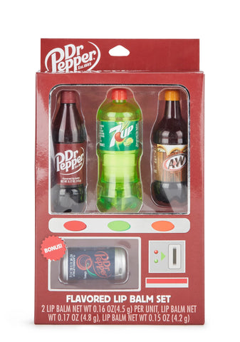 Dr. Pepper Flavored Lip Balm Set