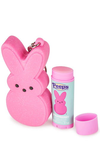 Peeps Lip Balm And Keychain Holder