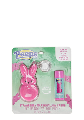 Peeps Lip Balm And Keychain Holder