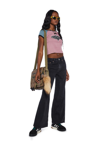 Wide Leg Puddle Jeans