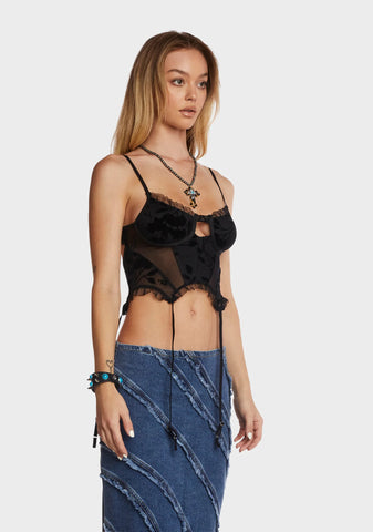 Digital Flirt Corset Top