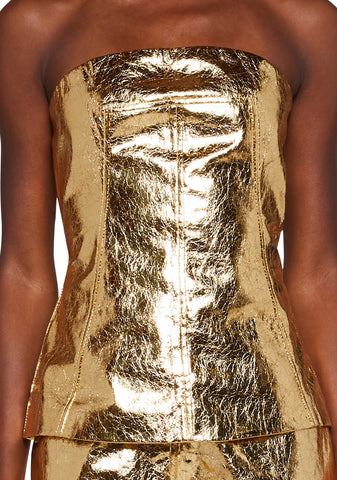 Johanna Metallic Top