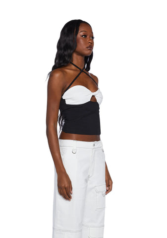 You’re Welcome Crop Top- Black