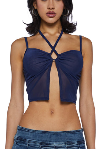 Say Something Tank Top- Blue