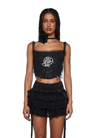 Rose Night Corset Top