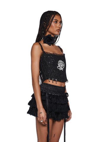 Rose Night Corset Top