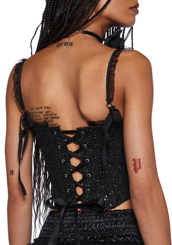 Rose Night Corset Top