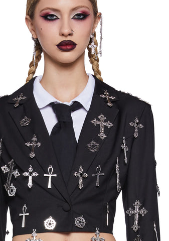 Idol Worship Cropped Blazer