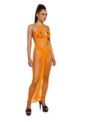 Citrus Romance Slip Gown