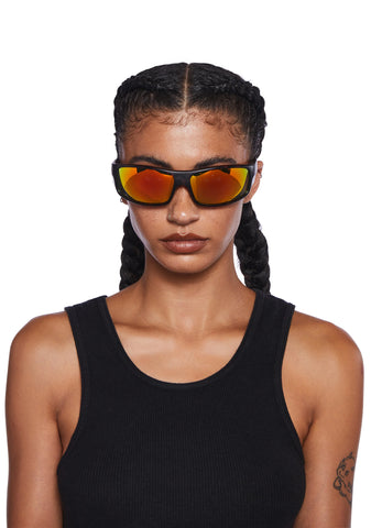 Harlow Cat Sunglasses - Matte Black